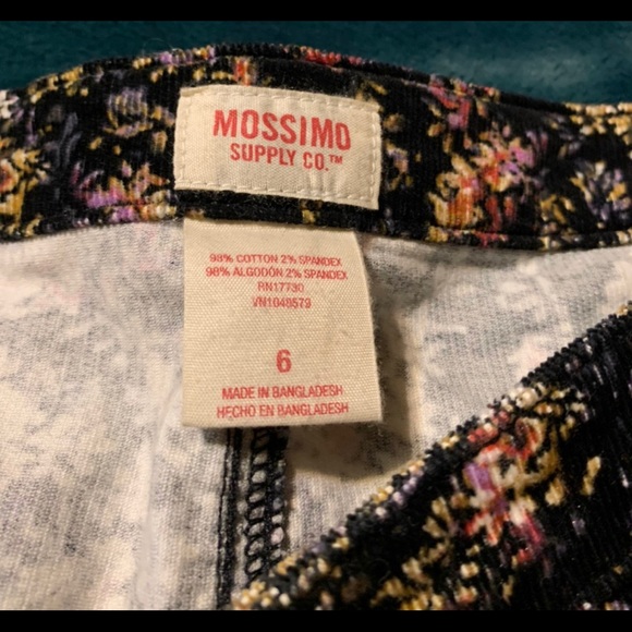 Floral corduroy mini skirt - Picture 3 of 3